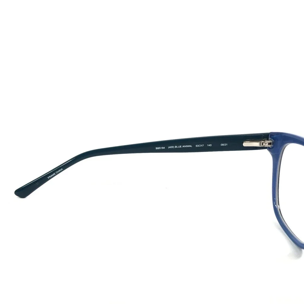 Bebe Eyeglasses Frames BB5194 400 BLUE ANIMAL Black Zebra Print 53-17-140
